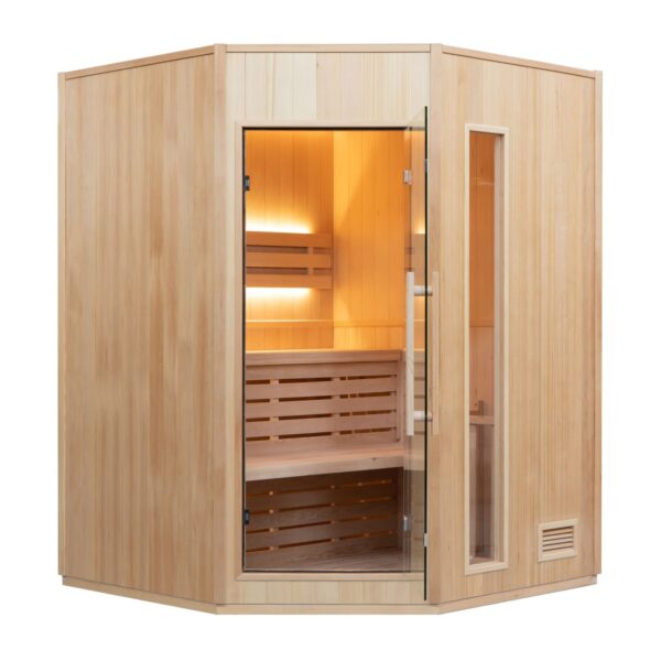 sauna 4 posti finlandese ad angolo economica per casa