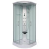 Box doccia idromassaggio angolare 90 x 90 cm con seduta