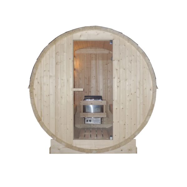 sauna a botte per 4 persone in abete naturale