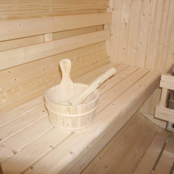 sauna a botte per 4 persone in abete naturale