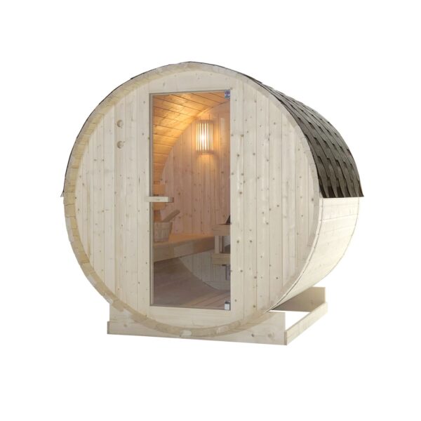 sauna a botte per 4 persone in abete naturale