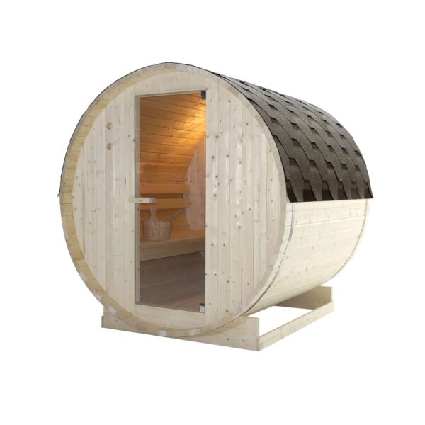 sauna a botte per 4 persone in abete naturale