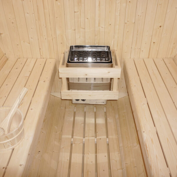 sauna a botte per 4 persone in abete naturale