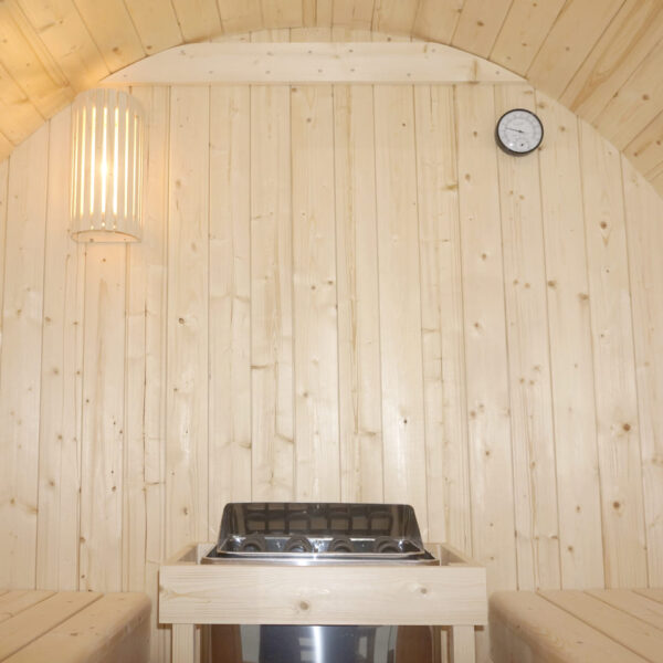 sauna a botte per 4 persone in abete naturale