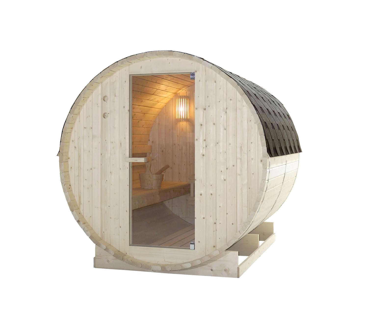 sauna a botte in abete 6 persone