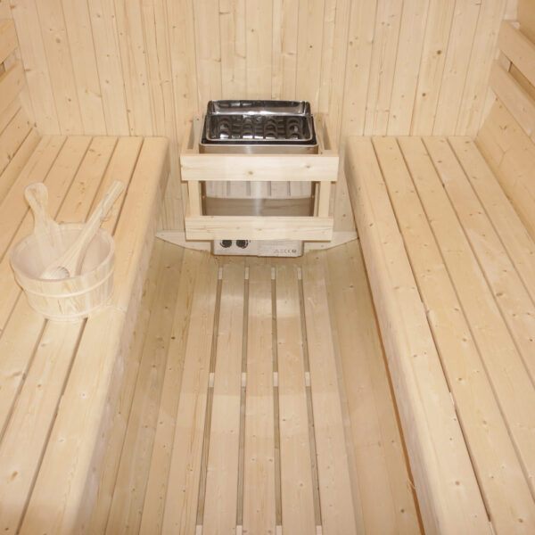 sauna a botte in abete 6 persone