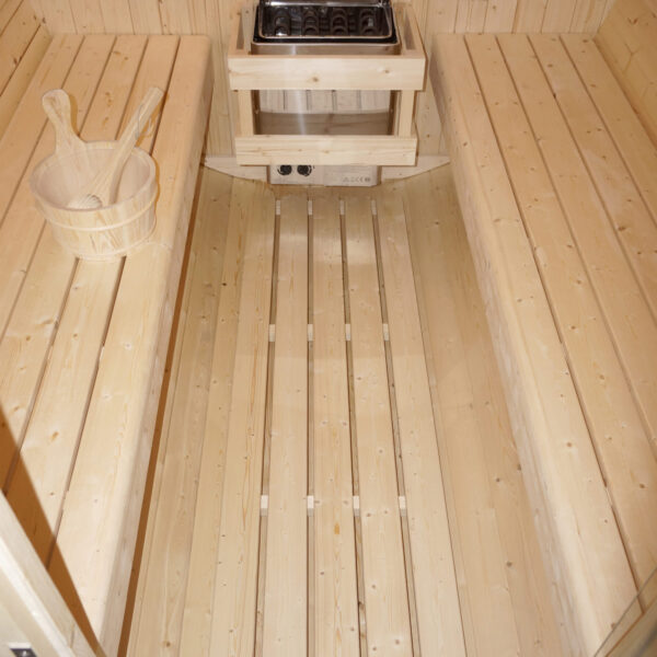 sauna a botte in abete 6 persone