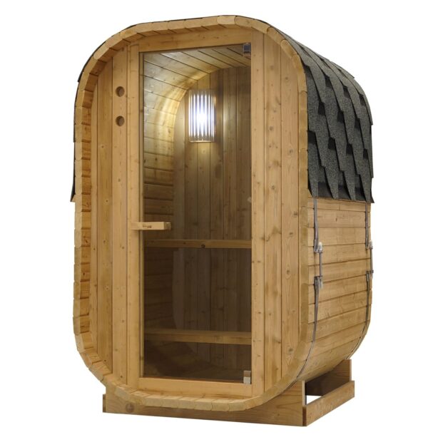 frontale sauna da esterno economica in termotrattato