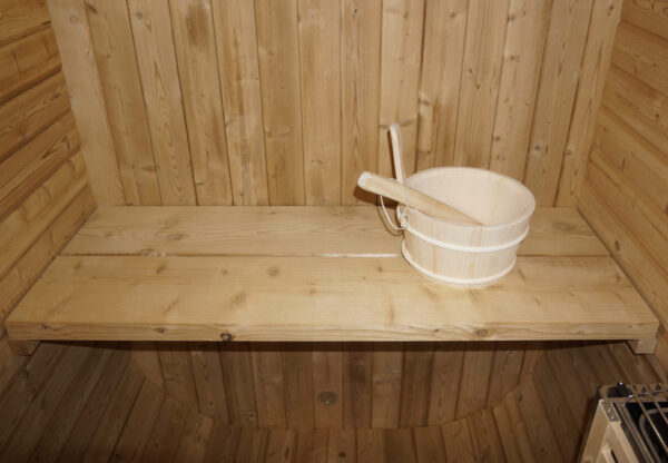 panche e secchi sauna da giardino economica in termotrattato