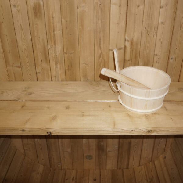 panche e secchi sauna da giardino economica in termotrattato