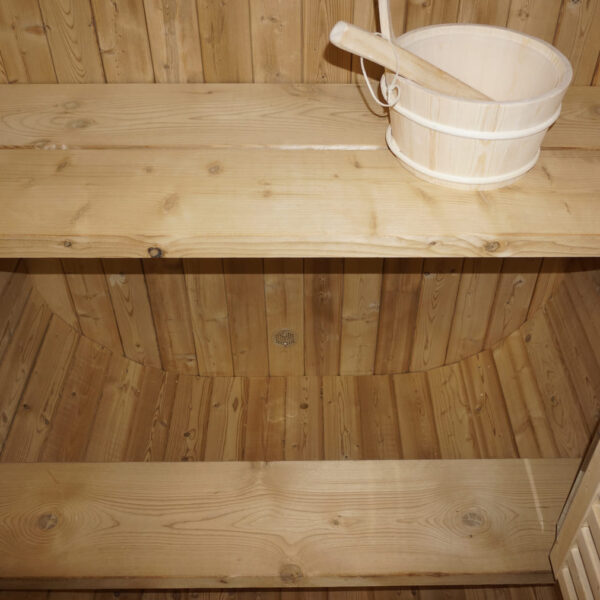 panche e secchi sauna da giardino economica in termotrattato