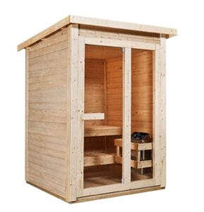 vista sauna da esterno economica da 3-4