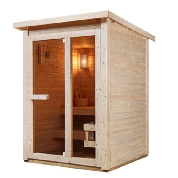 vista sauna da esterno economica da 3-4