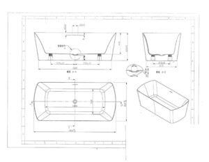Vasca Da Bagno Freestanding misure G9028