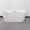vasca freestanding ovale con bordi dritti in offerta