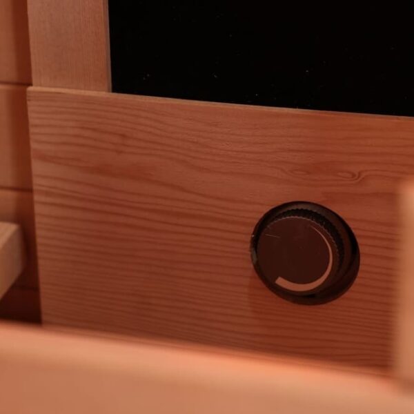 sauna infrarossi 3 persone con radiatori full spectrum e schienali ergonomici