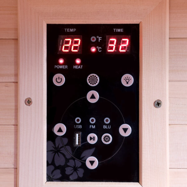 J30130 - TWINCOMBI Sauna Infrarossi 5 Pannello Comandi