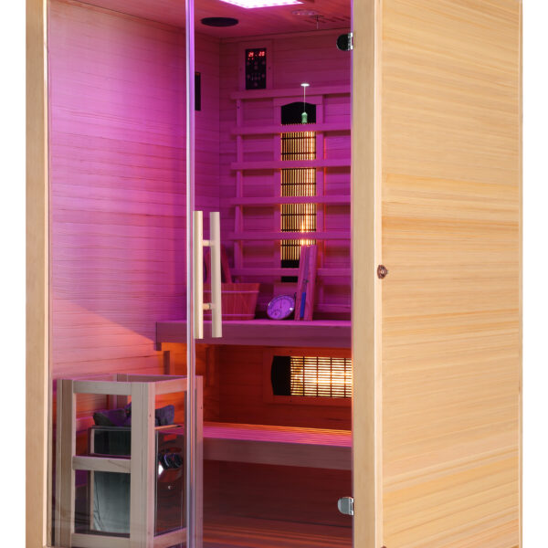 J30130 - TWINCOMBI Sauna Infrarossi 8 Laterale dx Fucsia