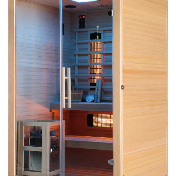 J30130 - TWINCOMBI Sauna Infrarossi 3 Laterale sx Blu