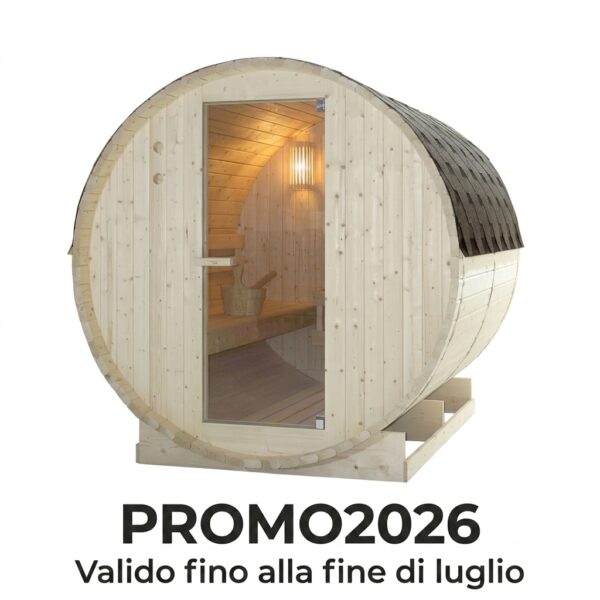 Sauna a botte per 6 persone