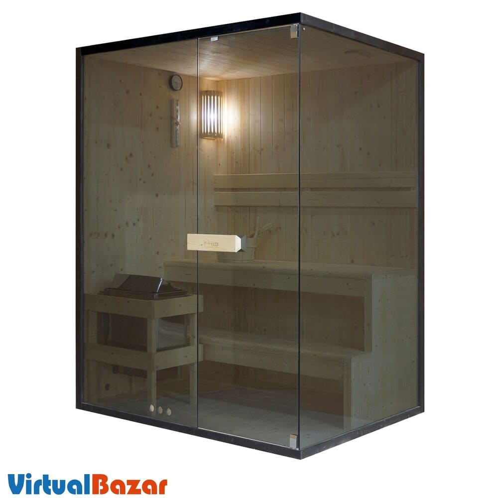 SAUNA 3 PERSONE VETRATA
