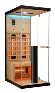 sauna ad infrarossi completamente vetrata con cromoterapia altre viste