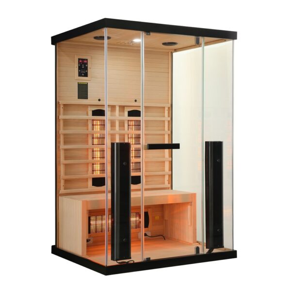 SB40125 sauna infrarossi vetro 2 persone