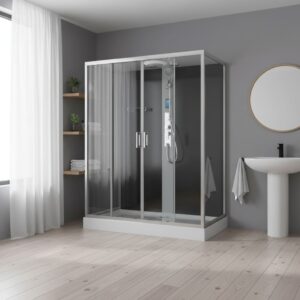 box doccia completo chiuso 160x90