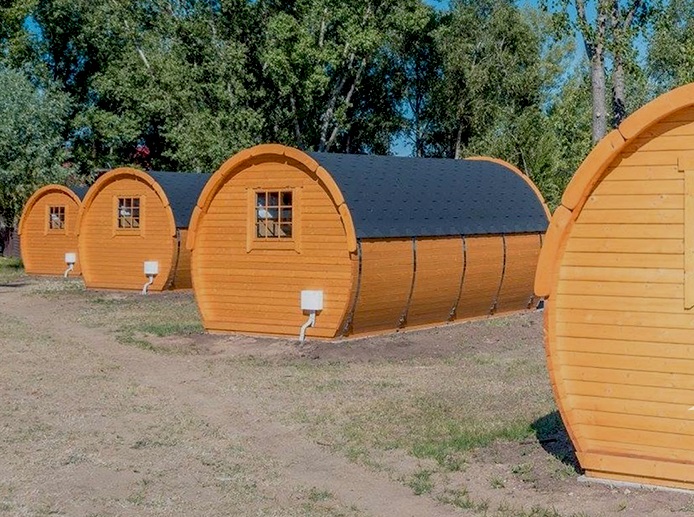 casetta in legno perfetta per campegg