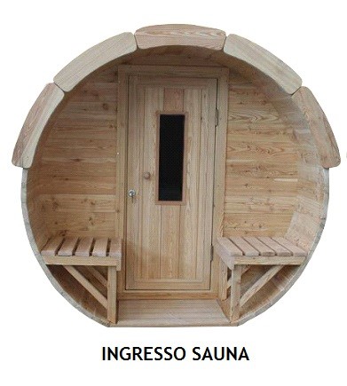 Ingresso sauna da esterno