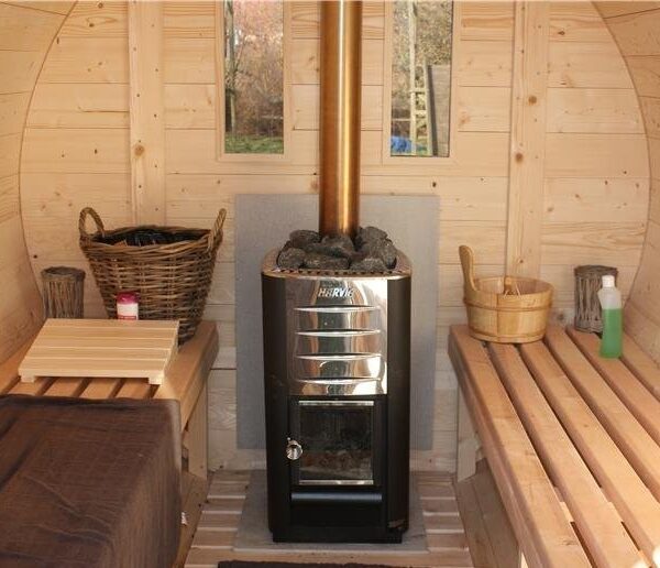 Sauna finlandese a botte da esterno diam 2.2m x 4m