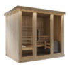 Sauna finlandese in tradizionale in abete nordico massiccio 207x164