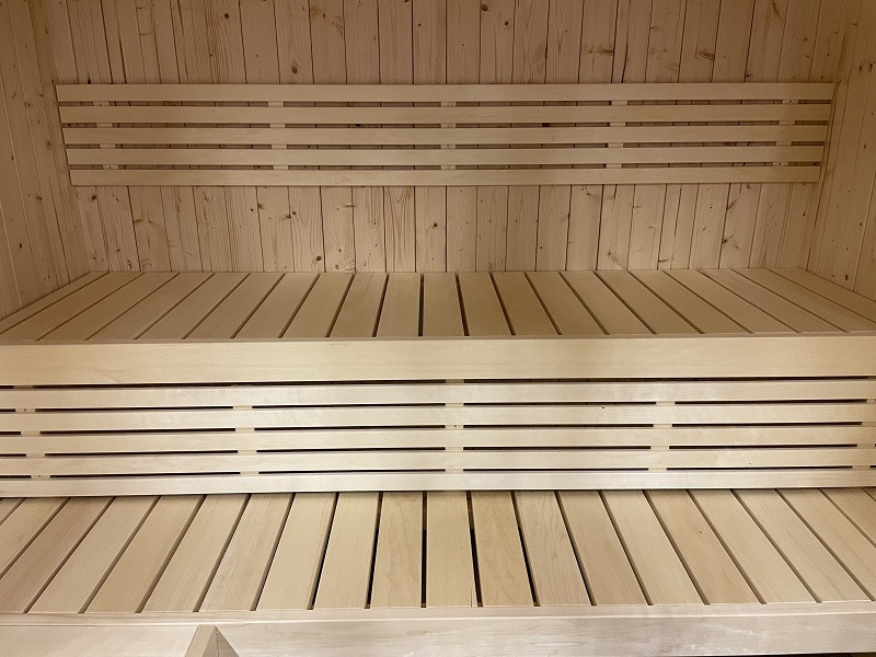 Sauna finlandese in tradizionale in abete nordico massiccio 207x164