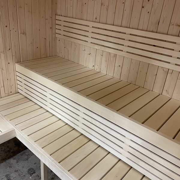 Sauna finlandese in tradizionale in abete nordico massiccio 207x164