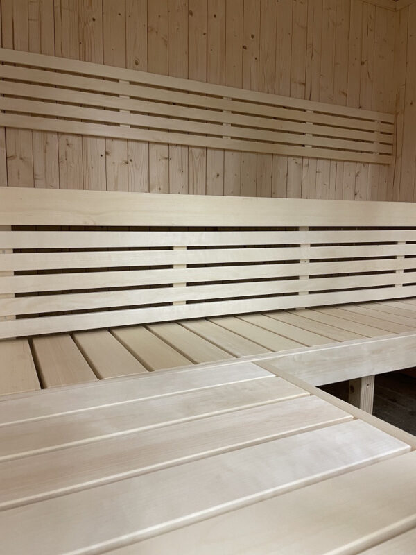 Sauna finlandese in tradizionale in abete nordico massiccio 207x164