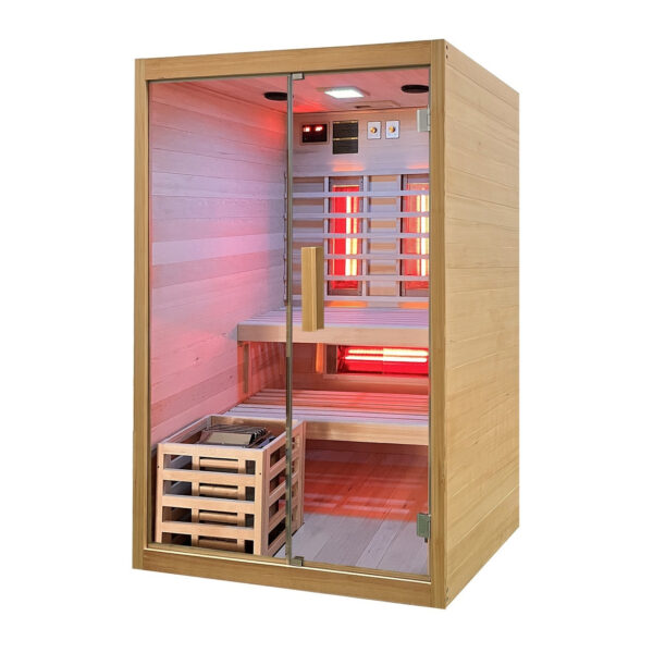 Sauna finlandese ed infrarossi combinata 2 persone