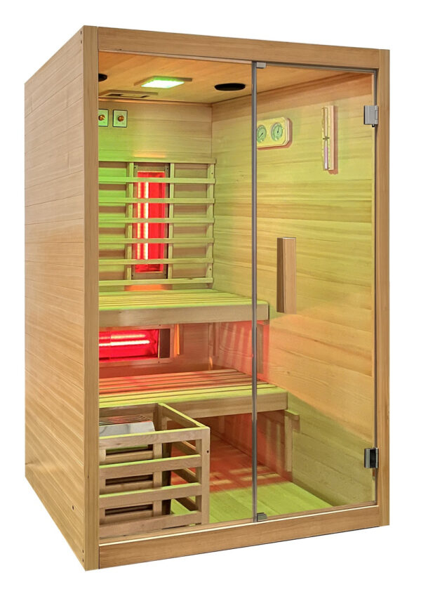 Sauna finlandese ed infrarossi combinata 2 persone