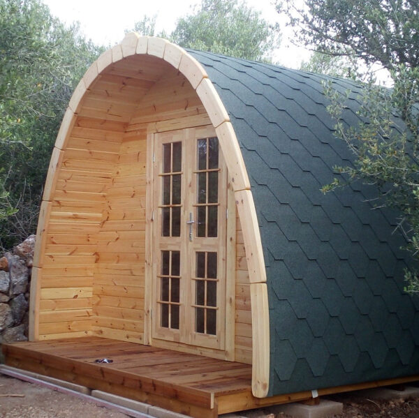 Bungalow Camping POD in legno casetta giardino 6x3 m