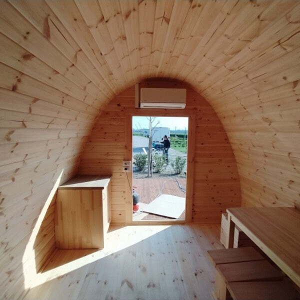 Bungalow Camping POD in legno casetta giardino 6x3 m