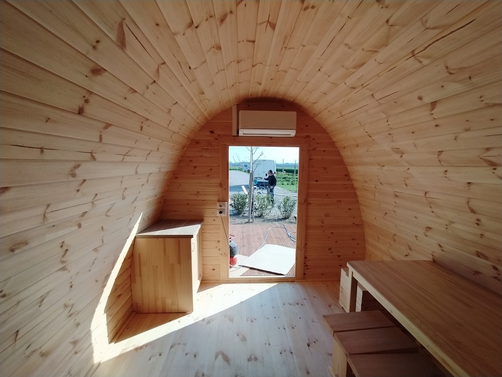 Bungalow Camping POD in legno casetta giardino 6x3 m