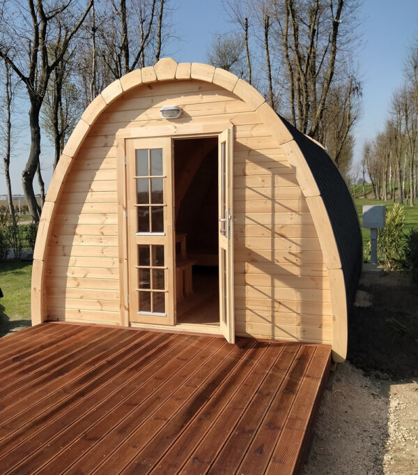 Bungalow Camping POD in legno casetta giardino 6x3 m
