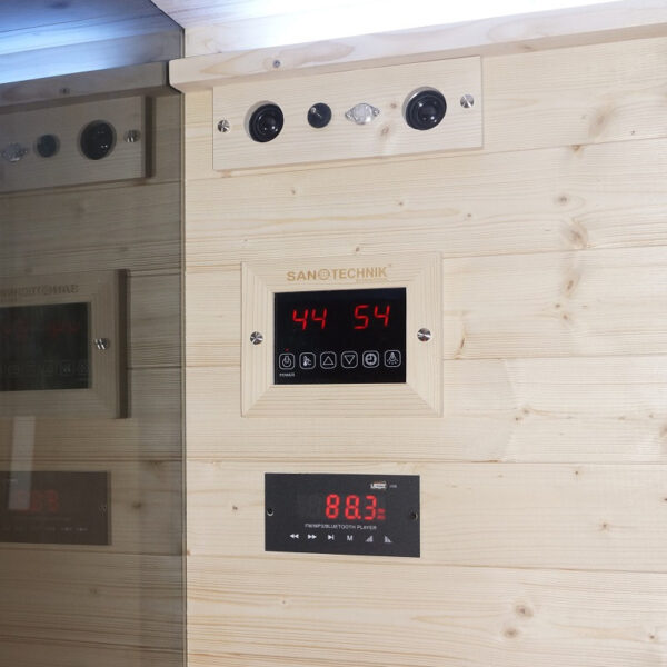 Sauna infrarossi vetrata 1 persona Full Spectrum 80x110 cm