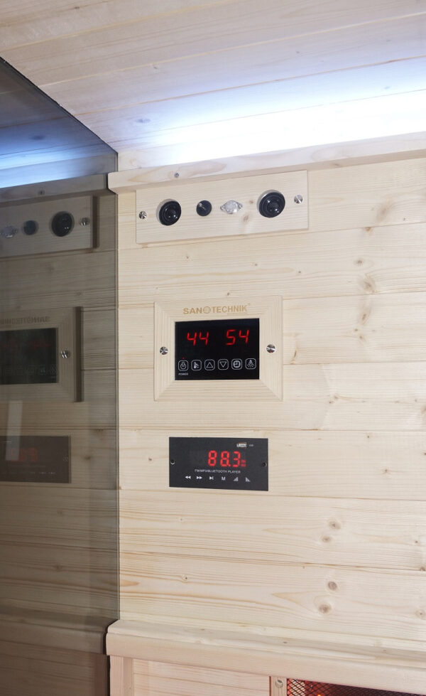 Sauna infrarossi vetrata 1 persona Full Spectrum 80x110 cm