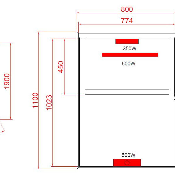 Sauna infrarossi vetrata 1 persona Full Spectrum 80x110 cm