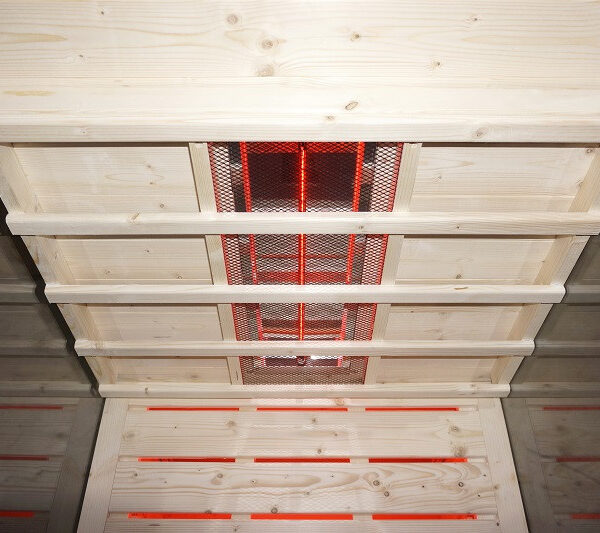 Sauna infrarossi vetrata 1 persona Full Spectrum 80x110 cm