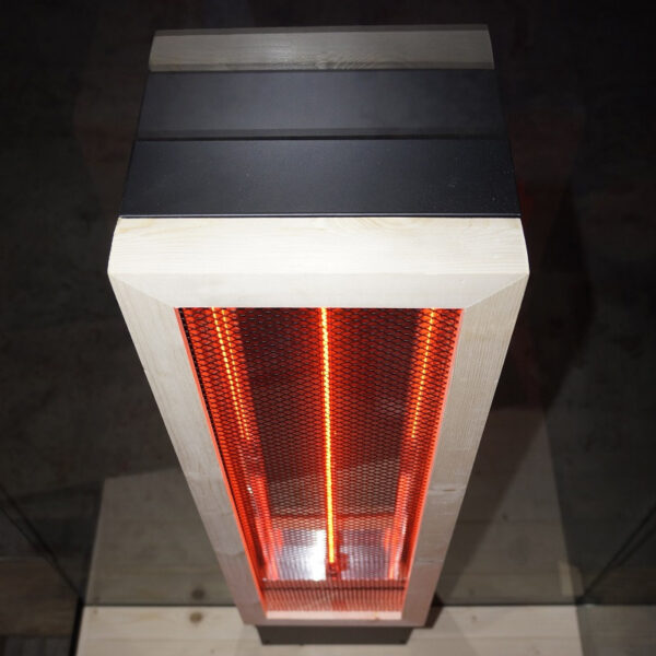 Sauna infrarossi vetrata 1 persona Full Spectrum 80x110 cm