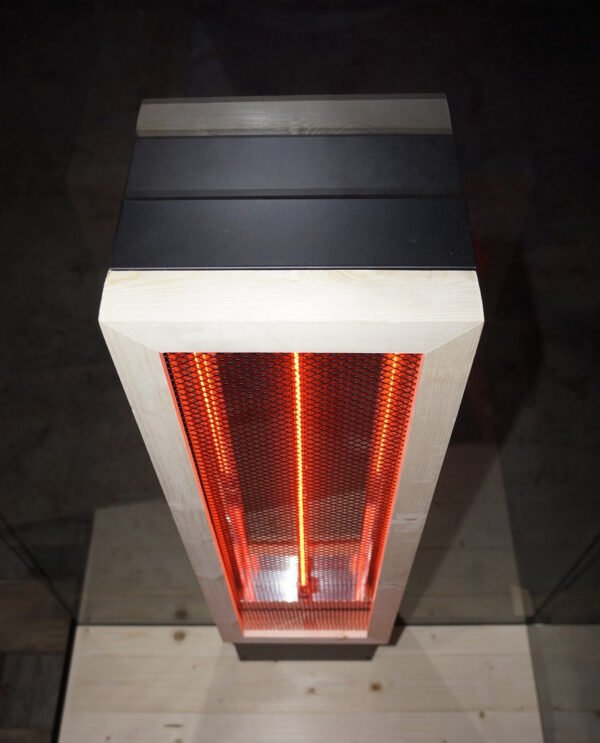 Sauna infrarossi vetrata 1 persona Full Spectrum 80x110 cm