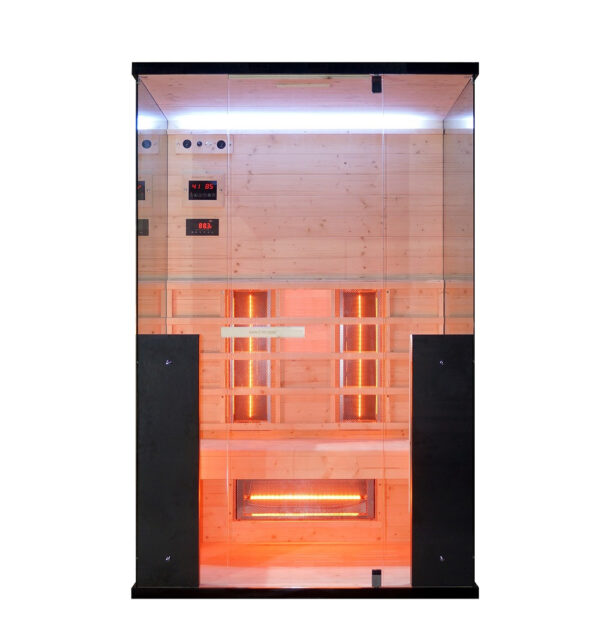 Sauna infrarossi vetrata 2 persone Full Spectrum 125x100 cm