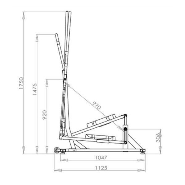 Idrobike ellittica Elly - misure
