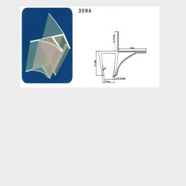 guarnizione singola box doccia - 1 pezzo - 6 mm